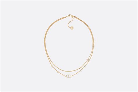 dior petit cd double necklace